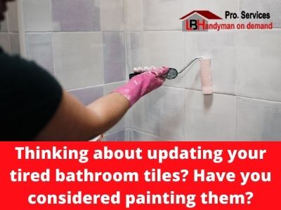 Thinking about updating your tired bathroom tiles? Have you considered painting them?