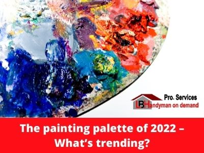 Interior wall paint color swatches used to plan a room repaint