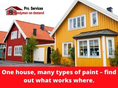 One house, many types of paint – find out what works where.
